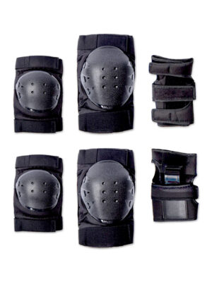 KROWN Schoner-Set mit Knie-, Ellbogen- und Handgelenkschonern für optimalen Schutz